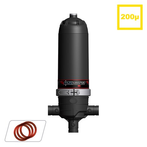 2'' long hydrocyclonic disc filter. 2'' long hydrocyclonic disc filter.