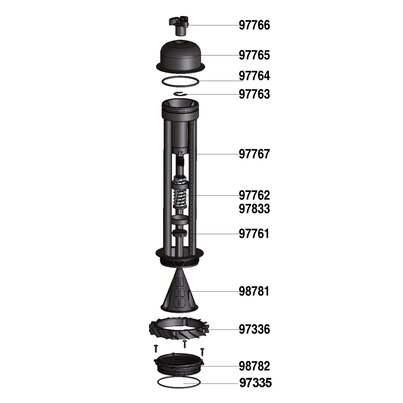 Anti-return valve for automatic filter