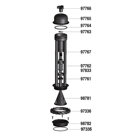 Anti-return valve for automatic filter