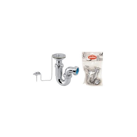 Adjustable S trap, horizontal outlet, with washbasin-bidet waste outlet Adjustable S trap, horizontal outlet, with washbasin-bidet waste outlet