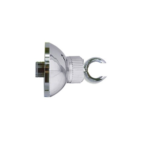 Adjustable support in angle and direction for handshowers with adaptor