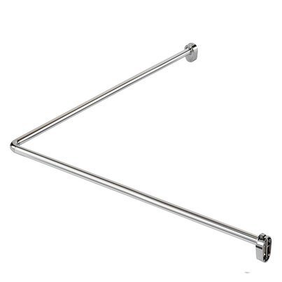 Range of fixed curved curtain rods