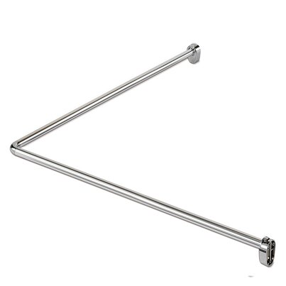 Extensible curved curtain rod