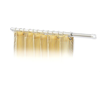 Straight extensible shower curtain rod