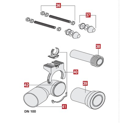 90º elbow waste joint