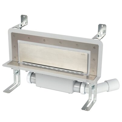 Accessible wall slot channel with 50 mm trap. Lateral orientable outlet