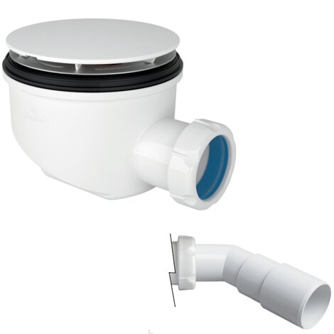 Reduced height shower tray waste outlet Ø115. Horizontal outlet Reduced height shower tray waste outlet Ø115. Horizontal outlet