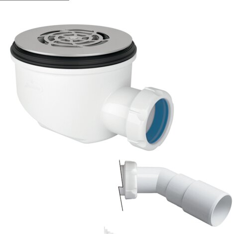 Reduced height shower tray waste outlet 50 mm. Horizontal outlet Reduced height shower tray waste outlet 50 mm. Horizontal outlet