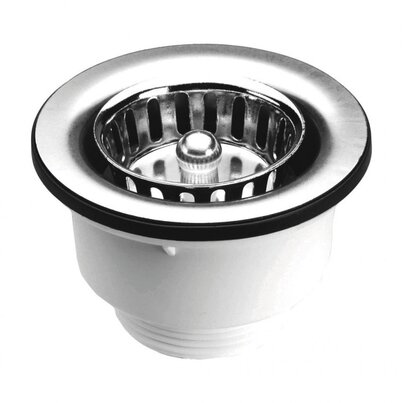 Basket waste outlet for kitchen sinks