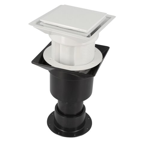 BALCONY DRAIN D.80 WHITE WITHOUT WATERPROOFING BALCONY DRAIN D.80 WHITE WITHOUT WATERPROOFING