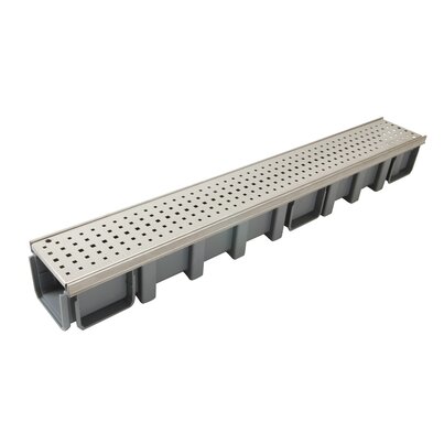 1M CAN LARG.130 FEUILL INOX PERFOREE A15 INOX