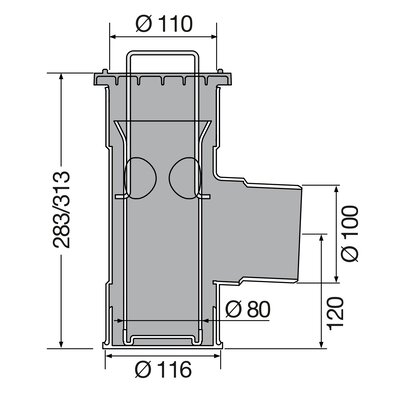 CONNECTO Φ110/100 Αμμοσυλλέκτης