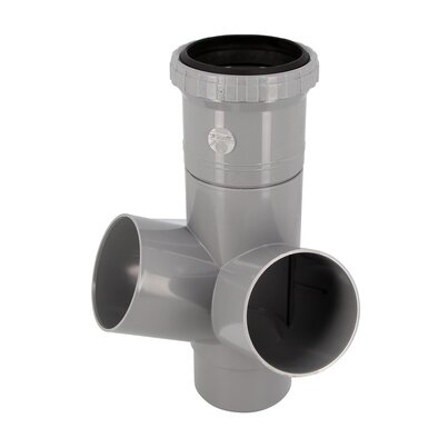 Double angled breeching and spigot with incorporated expansion joint at 67Β°30 Male/Female