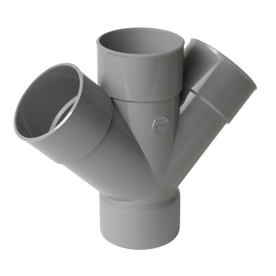 DOUBLE FF 45" PIPE D.90