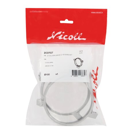 2 FLANGE CLAMPS D.100 S/SACHET 2 FLANGE CLAMPS D.100 S/SACHET