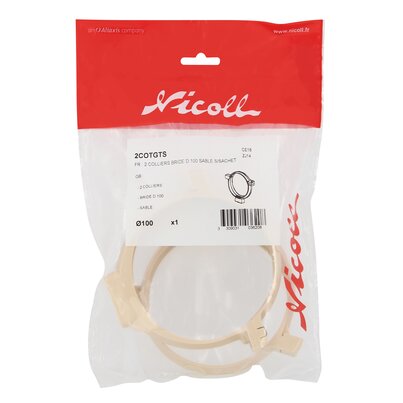 2 BRIDGE COLLARS D.100 SABLE S/SACHET