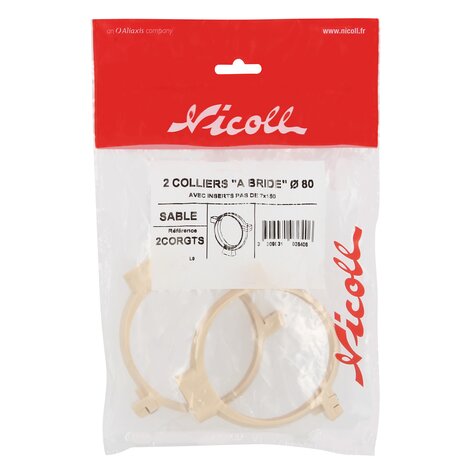 BAG OF 2 CLAMPS D.80 SAND BAG OF 2 CLAMPS D.80 SAND