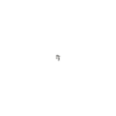 Galvanized metal accessory for gutter strip hook