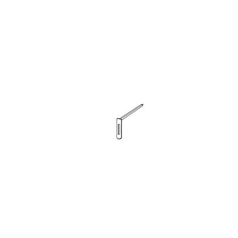 Point to be sealed or knocked in Point to be sealed or knocked in