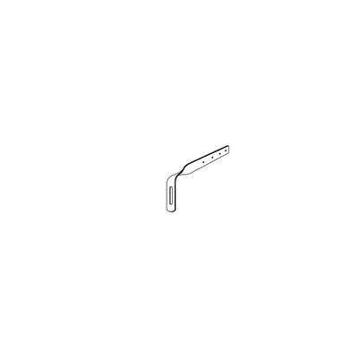 Galvanised bracket for invisible gutter hooks for gutters
