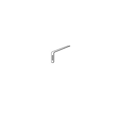 Galvanised bracket for invisible gutter hooks for gutters
