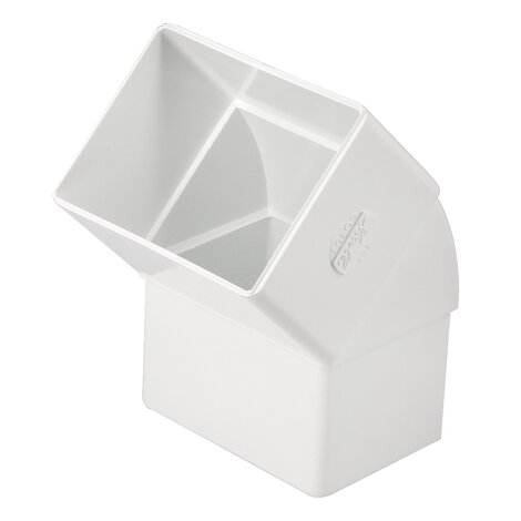 Elbow for rectangular downpipe