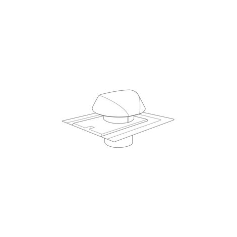 Ventilation cap with flat roof plate Atemax Ventilation cap with flat roof plate Atemax