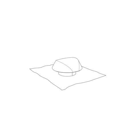 Ventilation cap with flat roof plate Atemax Ventilation cap with flat roof plate Atemax
