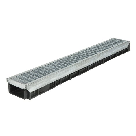 Channel with steel grid - B125 - L100 int Kenadrain Channel with steel grid - B125 - L100 int Kenadrain