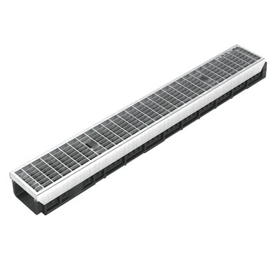 Channel with steel grid - C250 - L100 int Kenadrain