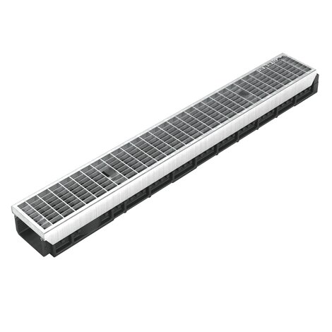 Channel with steel grid - C250 - L100 int Kenadrain Channel with steel grid - C250 - L100 int Kenadrain