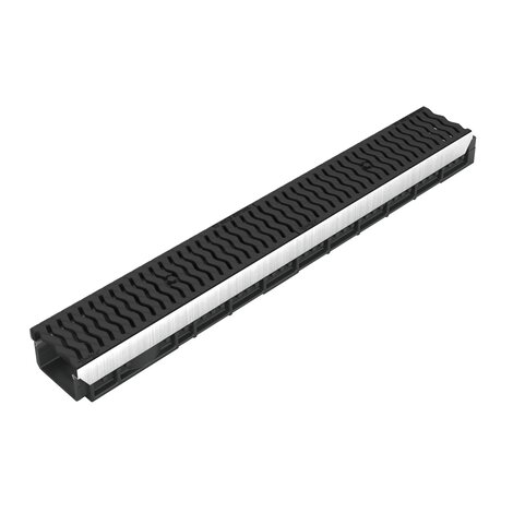 Channel with heel steel grating - C250 - L100 int Kenadrain