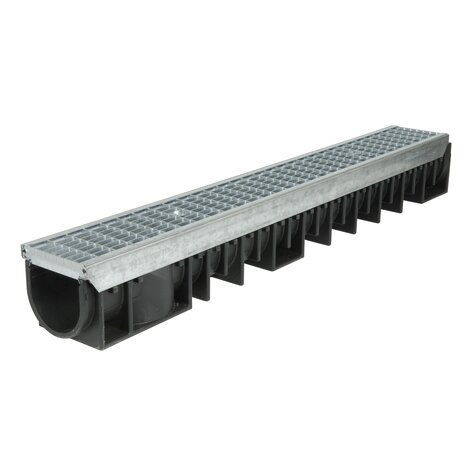 Channel with steel grid - B125 - L100 int Kenadrain Channel with steel grid - B125 - L100 int Kenadrain