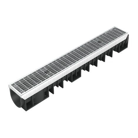 Channel with steel grid - C250 - L100 int Kenadrain Channel with steel grid - C250 - L100 int Kenadrain