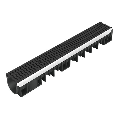 Channel with heel steel grating - C250 - L100 int Kenadrain Channel with heel steel grating - C250 - L100 int Kenadrain