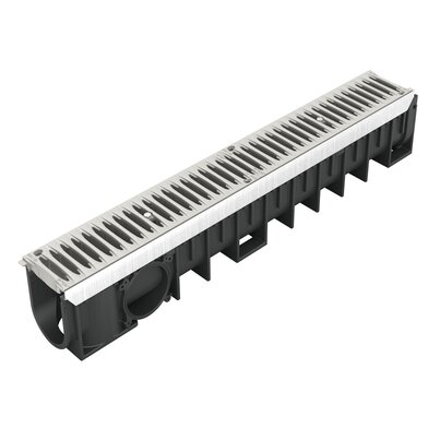 Channel with PVC grid - B125 - L100 int Kenadrain