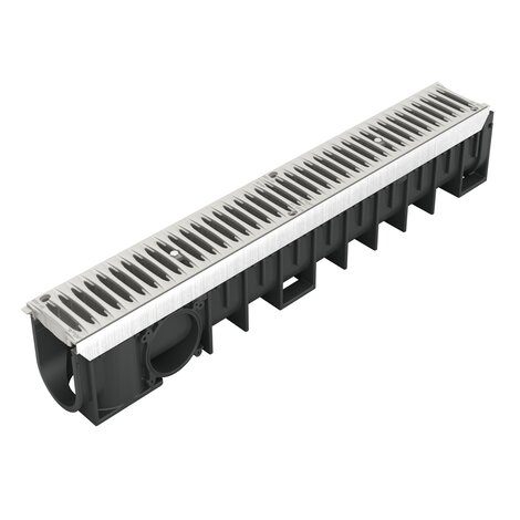 Channel with PVC grid - B125 - L100 int Kenadrain Channel with PVC grid - B125 - L100 int Kenadrain