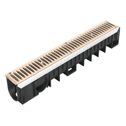 Channel with PVC grid - B125 - L100 int Kenadrain