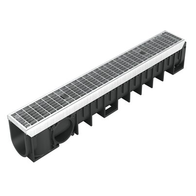 Channel with steel grid - C250 - L100 int Kenadrain