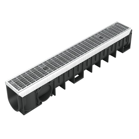 Channel with steel grid - C250 - L100 int Kenadrain Channel with steel grid - C250 - L100 int Kenadrain
