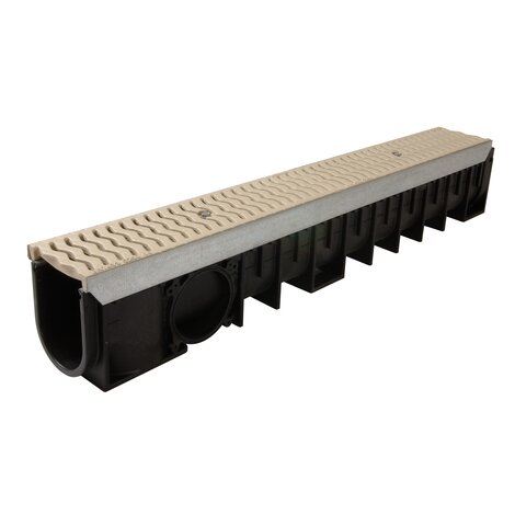 Channel with heel steel grating - C250 - L100 int Kenadrain Channel with heel steel grating - C250 - L100 int Kenadrain