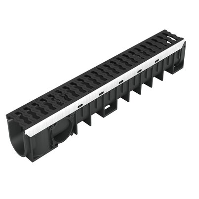 Channel with cast iron grid - D400 - L100 int Kenadrain