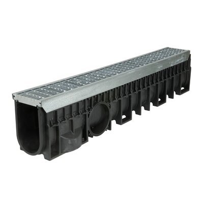 Channel with steel grid - B125 - L100 int Kenadrain