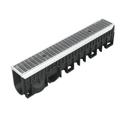 Channel with steel grid - C250 - L100 int Kenadrain