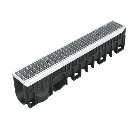 Channel with steel grid - C250 - L100 int Kenadrain Channel with steel grid - C250 - L100 int Kenadrain