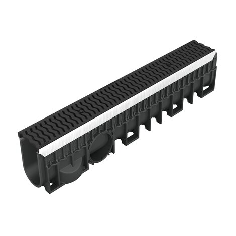 Channel with heel steel grating - C250 - L100 int Kenadrain Channel with heel steel grating - C250 - L100 int Kenadrain