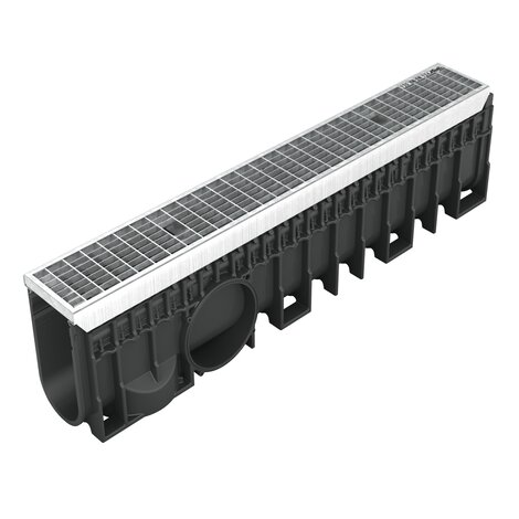 Channel with steel grid - C250 - L100 int Kenadrain Channel with steel grid - C250 - L100 int Kenadrain
