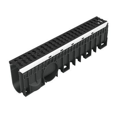 Channel with cast iron grid - D400 - L100 int Kenadrain