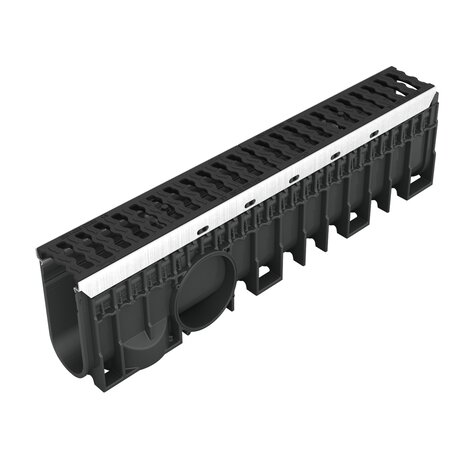 Channel with cast iron grid - D400 - L100 int Kenadrain Channel with cast iron grid - D400 - L100 int Kenadrain