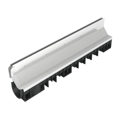 Channel with stainless steel slot grating - C250 - L100 int Kenadrain